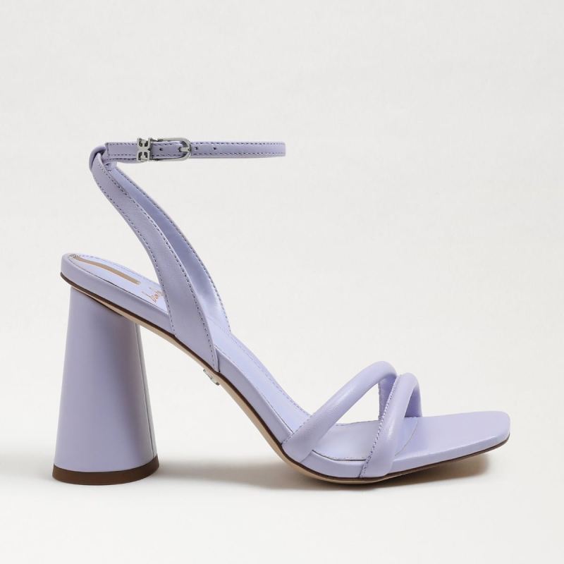 Sam Edelman Kia Block Heel Sandal-Misty Lilac Leather