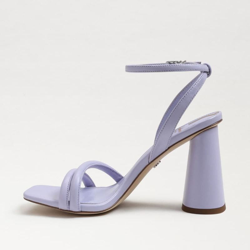 Sam Edelman Kia Block Heel Sandal-Misty Lilac Leather