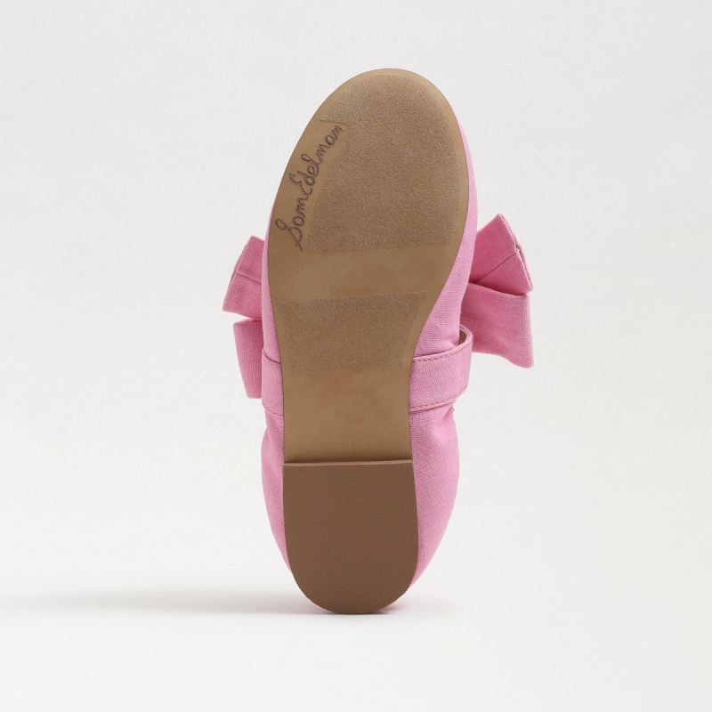 Sam Edelman Felicity Kids Ballet Flat-Bubble Gum Linen