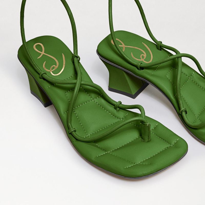 Sam Edelman Fae Strappy Heel Sandal-Thyme Green