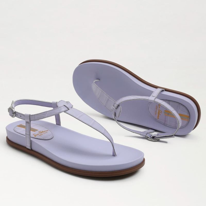 Sam Edelman Naomi Thong Sandal-Misty Lilac Croc