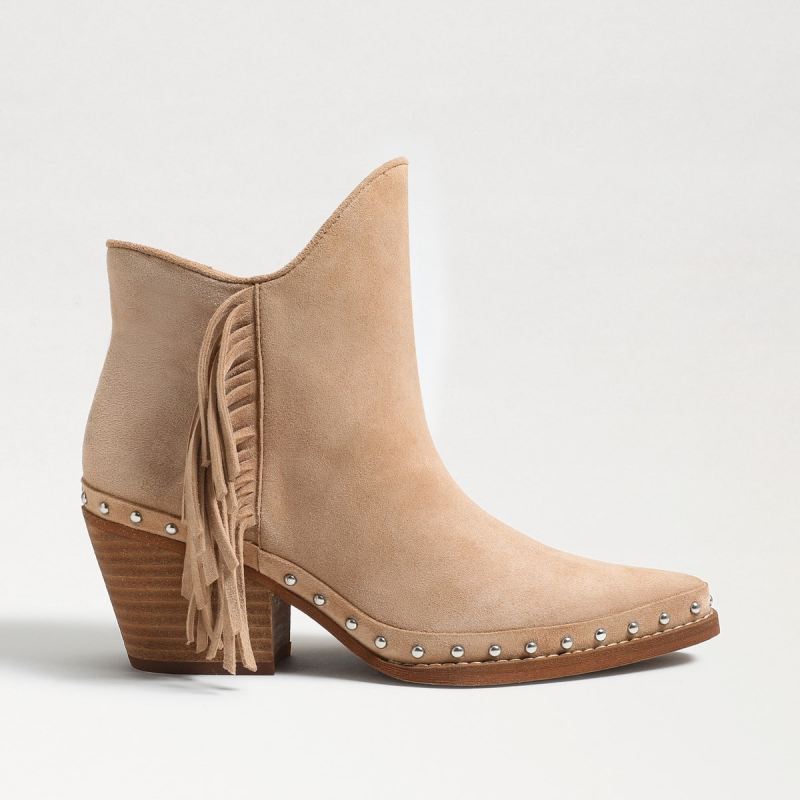 Sam Edelman Willie Western Bootie-Golden Caramel Suede