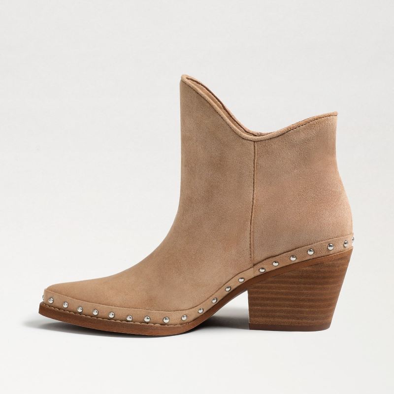 Sam Edelman Willie Western Bootie-Golden Caramel Suede