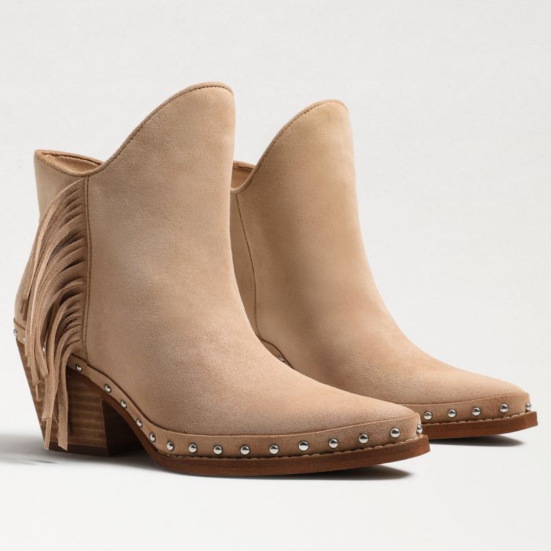 Sam Edelman Willie Western Bootie-Golden Caramel Suede