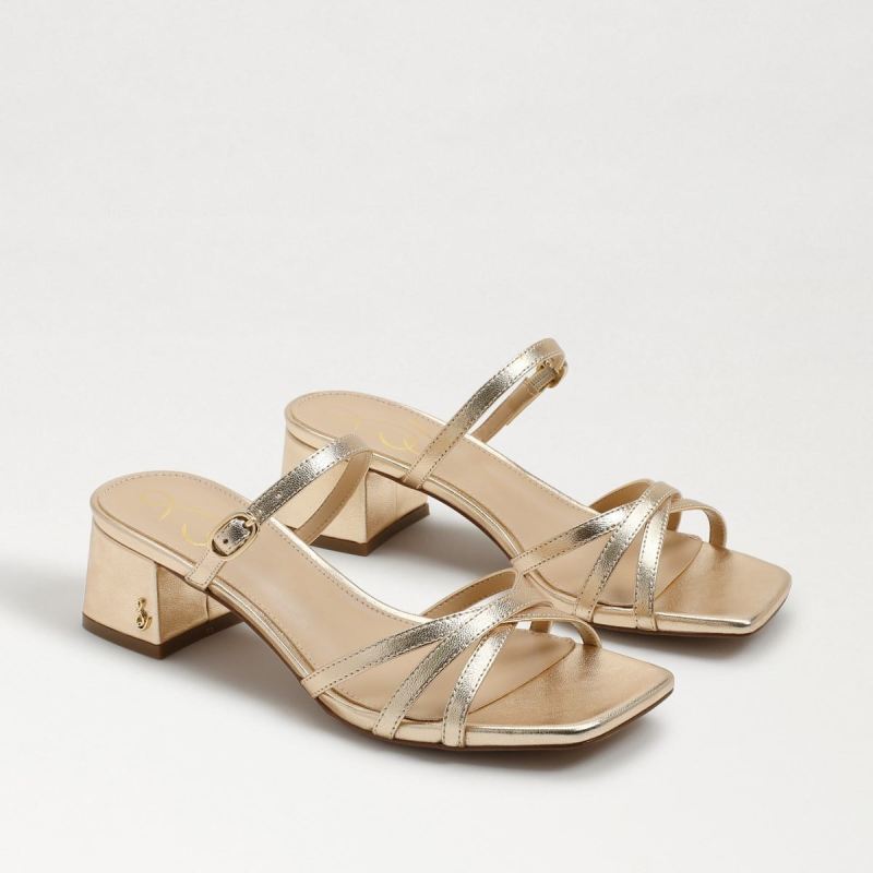 Sam Edelman Rachelle Block Heel-Gold Leaf Sam Edelman Rachelle Block Heel-Gold Leaf
