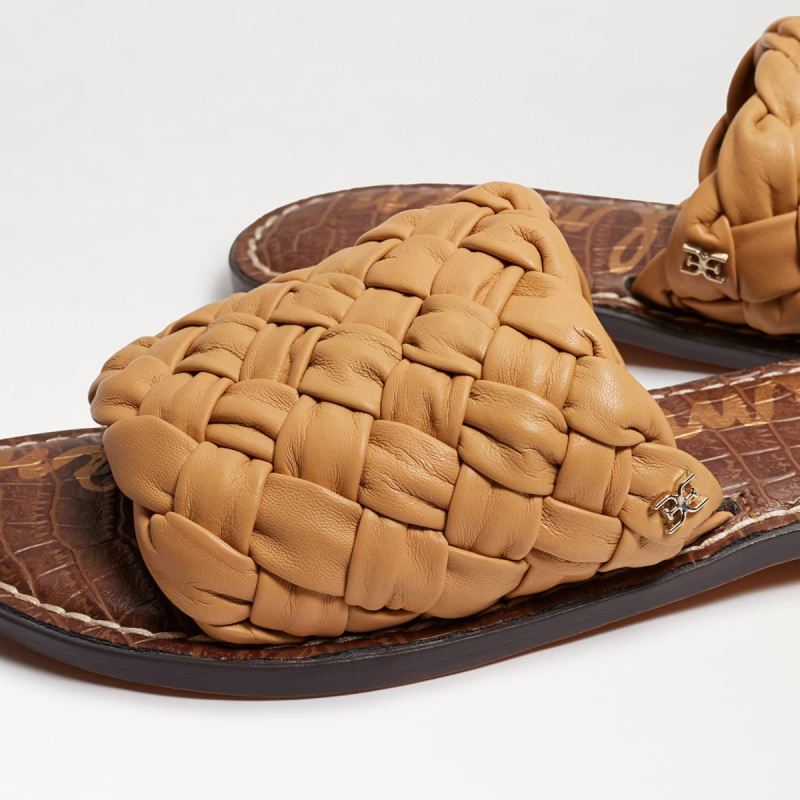 Sam Edelman Griffin Woven Slide Sandal-Natural Sand Leather