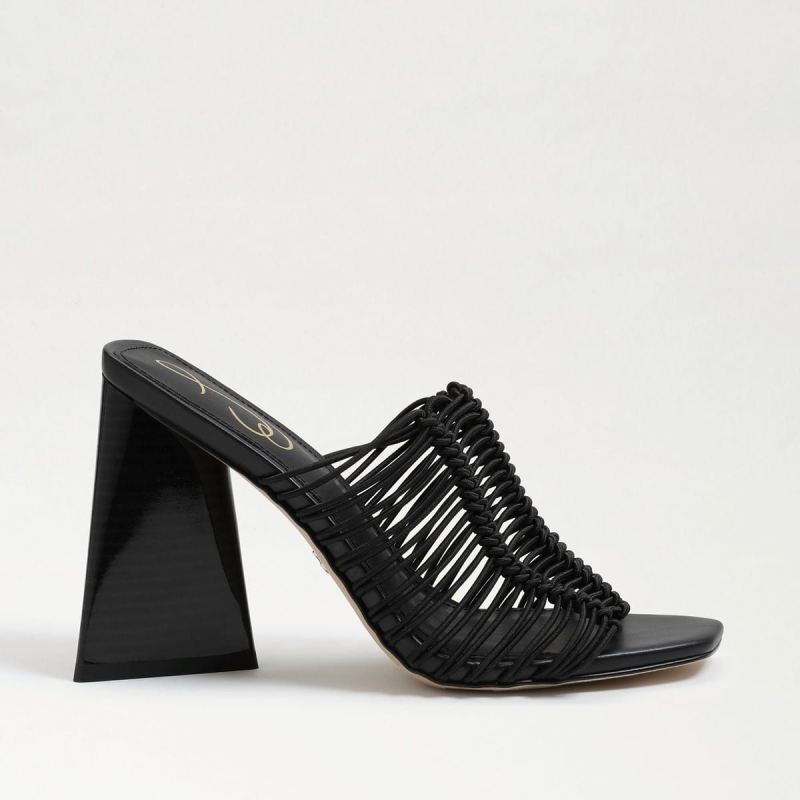 Sam Edelman Laurette Block Heel Mule-Black Cord