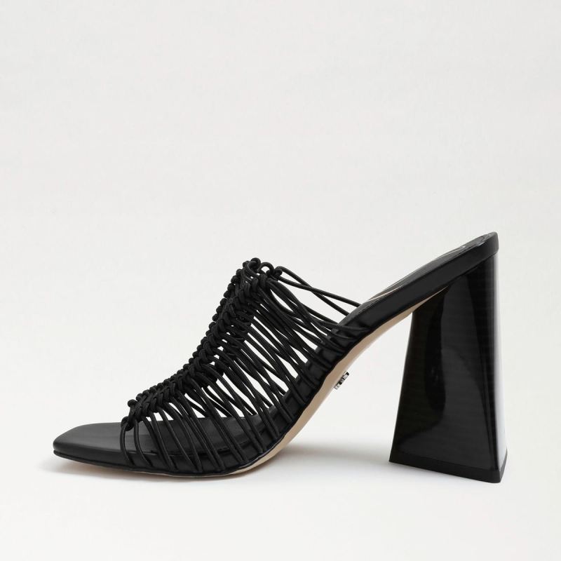 Sam Edelman Laurette Block Heel Mule-Black Cord