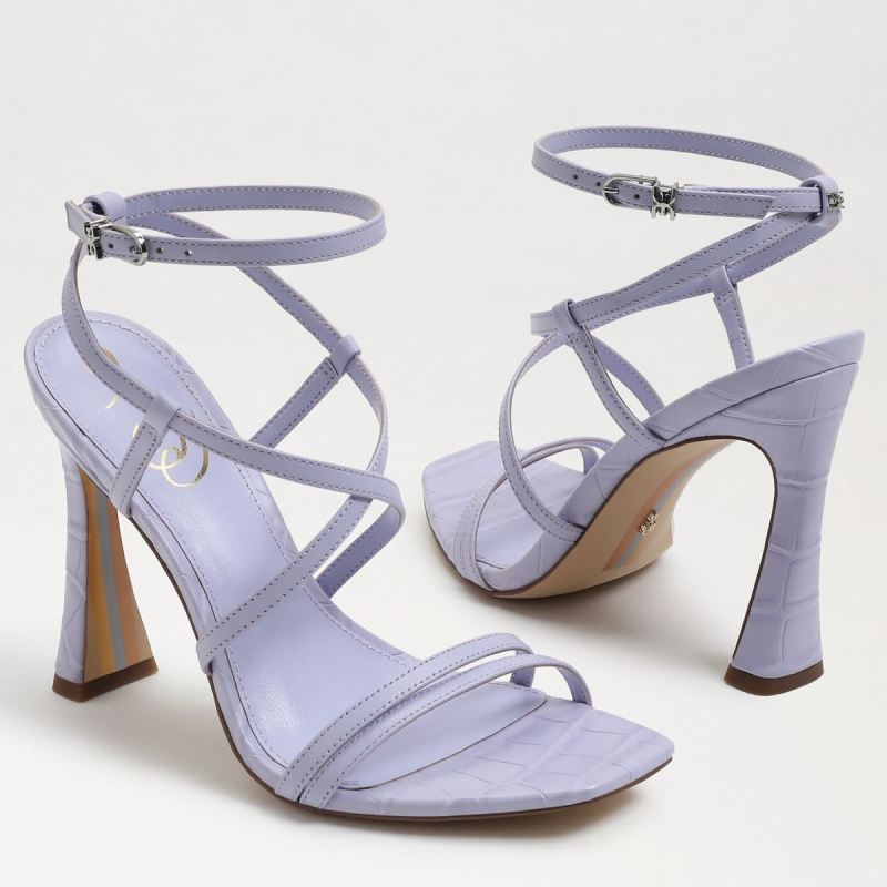 Sam Edelman Lela Strappy Heel-Misty Lilac Leather