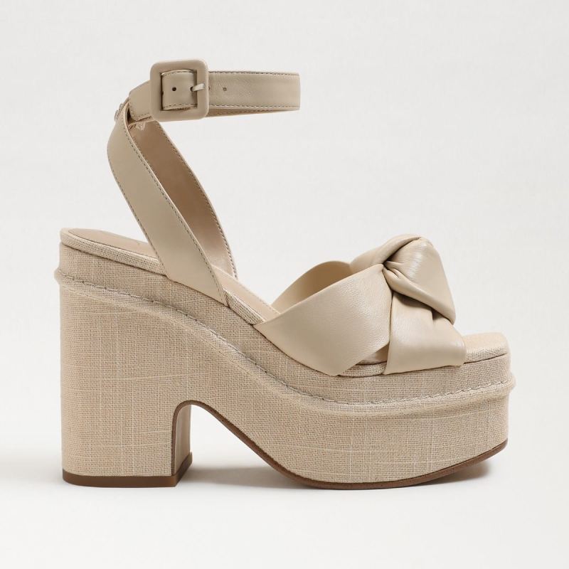 Sam Edelman Theresa Platform Block Heel-Summer Sand Leather