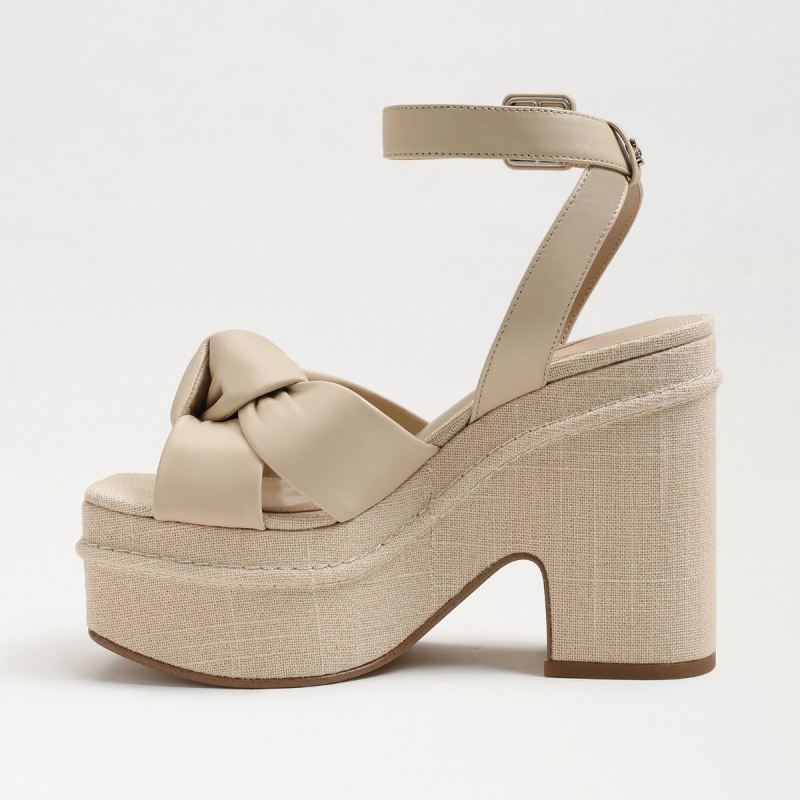 Sam Edelman Theresa Platform Block Heel-Summer Sand Leather