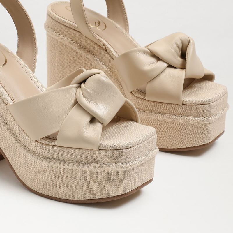 Sam Edelman Theresa Platform Block Heel-Summer Sand Leather