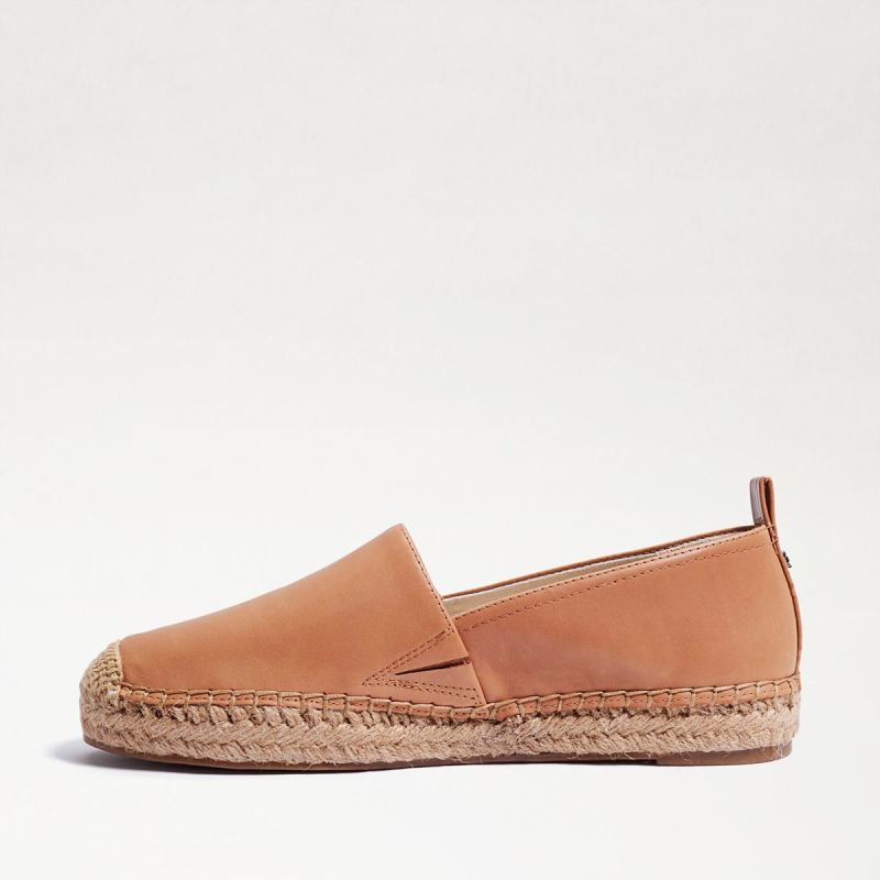 Sam Edelman Kenley Slip On Espadrille-Lt Cuoio Brown Leather