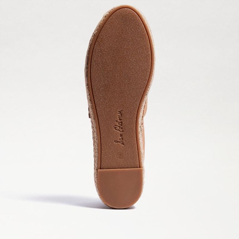 Sam Edelman Kenley Slip On Espadrille-Lt Cuoio Brown Leather