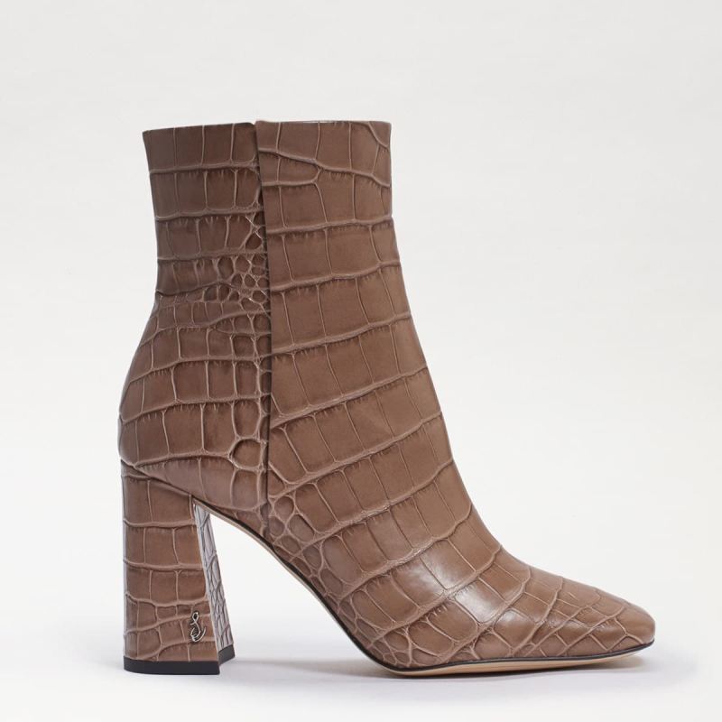 Sam Edelman Codie Ankle Bootie-Cedarwood Croc