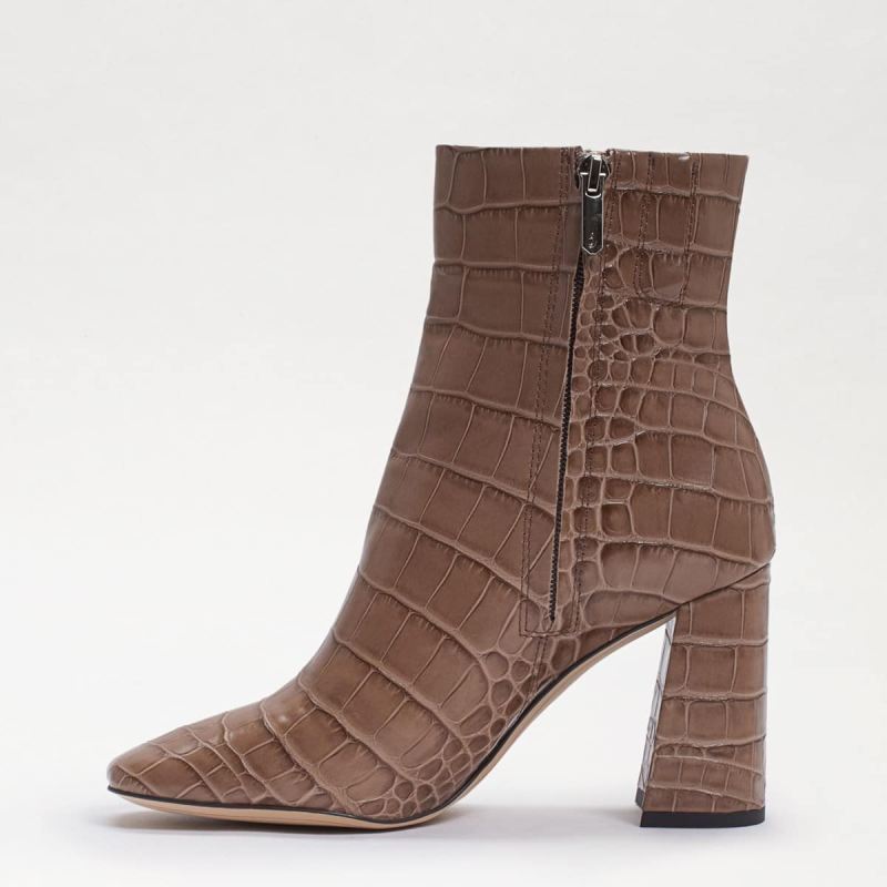 Sam Edelman Codie Ankle Bootie-Cedarwood Croc