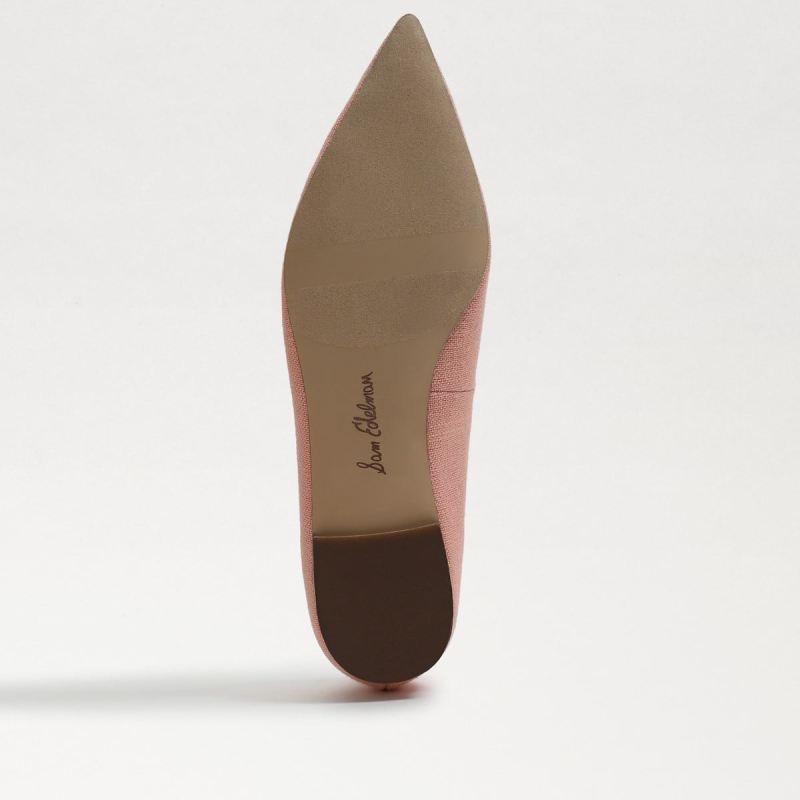 Sam Edelman Wanda Pointed Toe Flat-Canyon Clay Linen