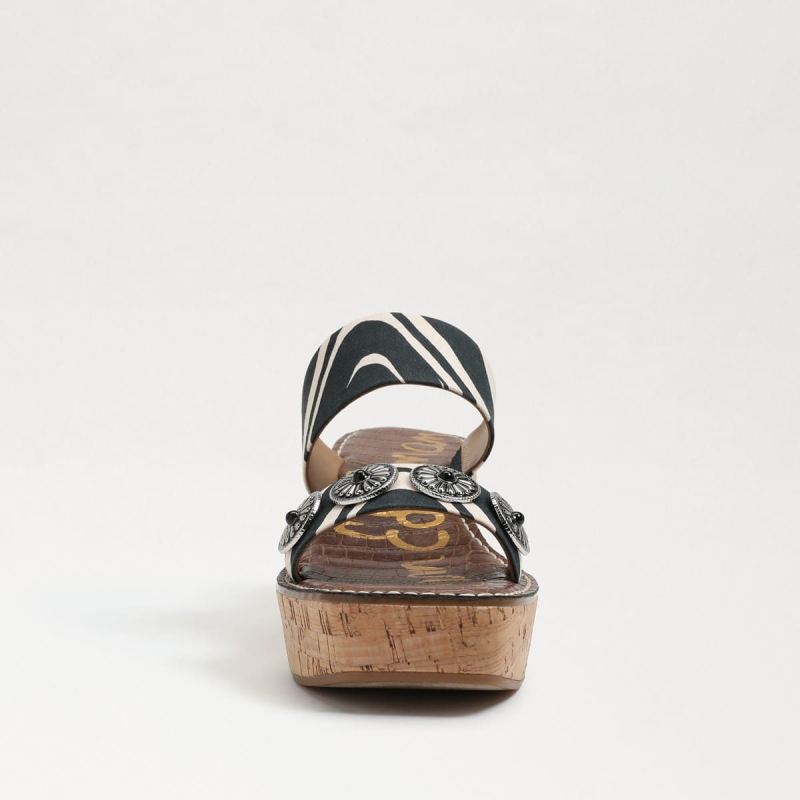 Sam Edelman Abril Wedge-Natural Black