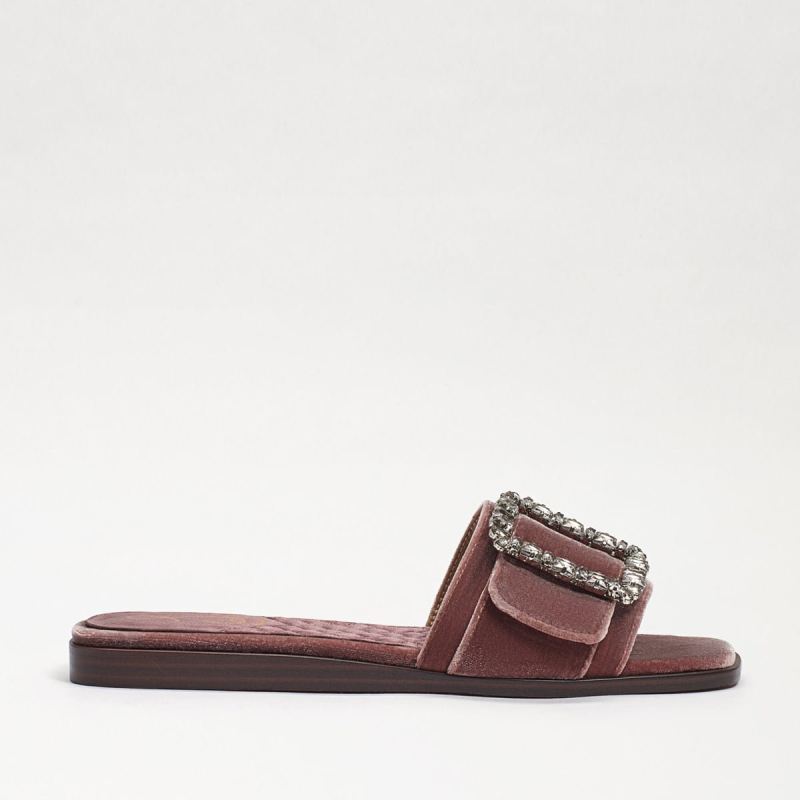 Sam Edelman Inez Slide Sandal-Mauve Velvet