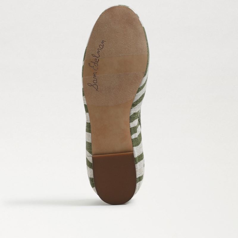 Sam Edelman Felicia Ballet Flat-Soft Fern/Natural Linen