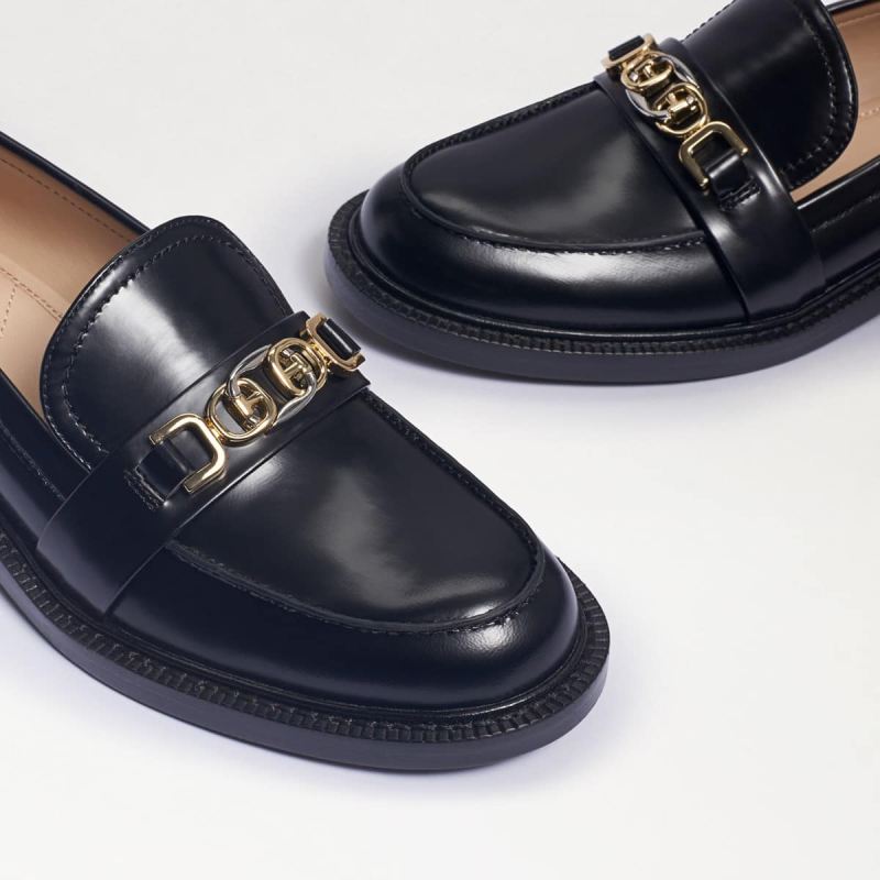 Sam Edelman Christy Loafer-Black Box Leather