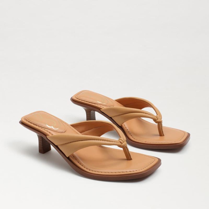 Sam Edelman Daphney Thong Sandal-Natural Sand Leather