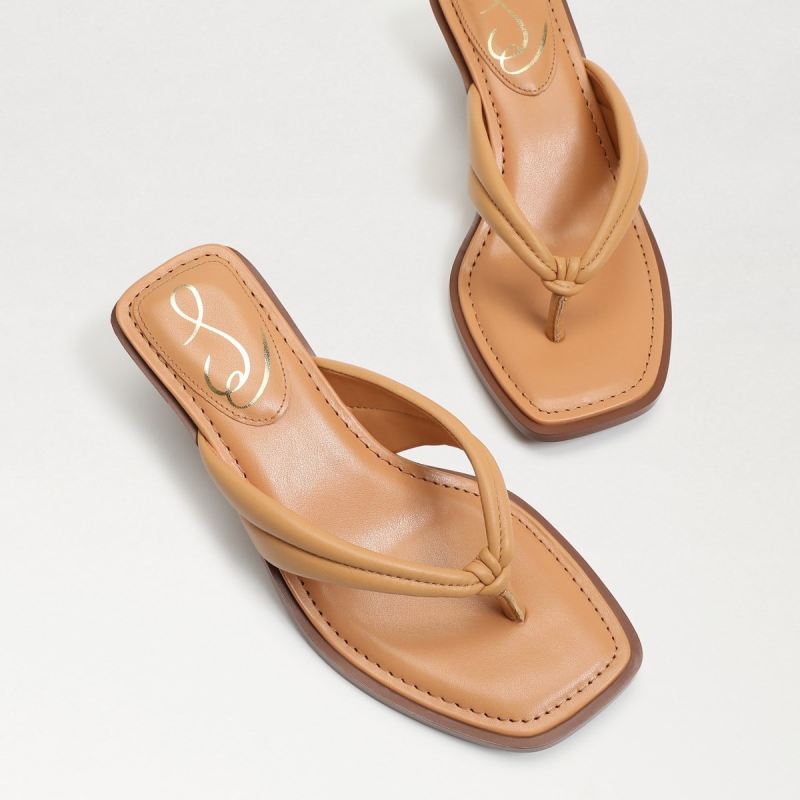 Sam Edelman Daphney Thong Sandal-Natural Sand Leather