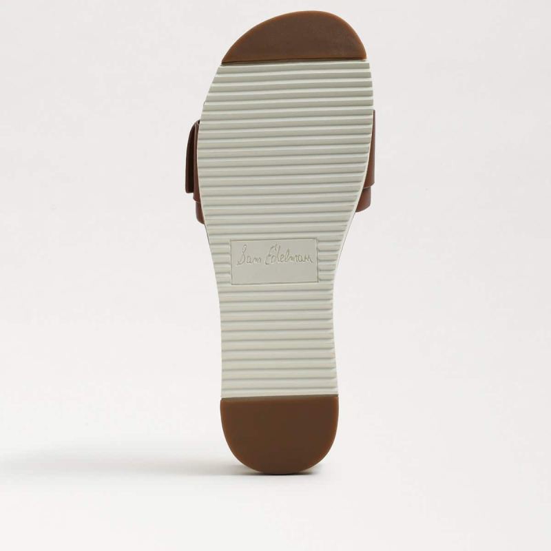 Sam Edelman Ariane Slide Sandal-Dk Bourbon Leather