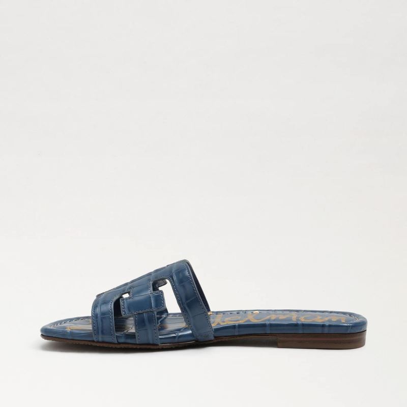 Sam Edelman Bay Slide Sandal-Deep Capsian Blue Croc