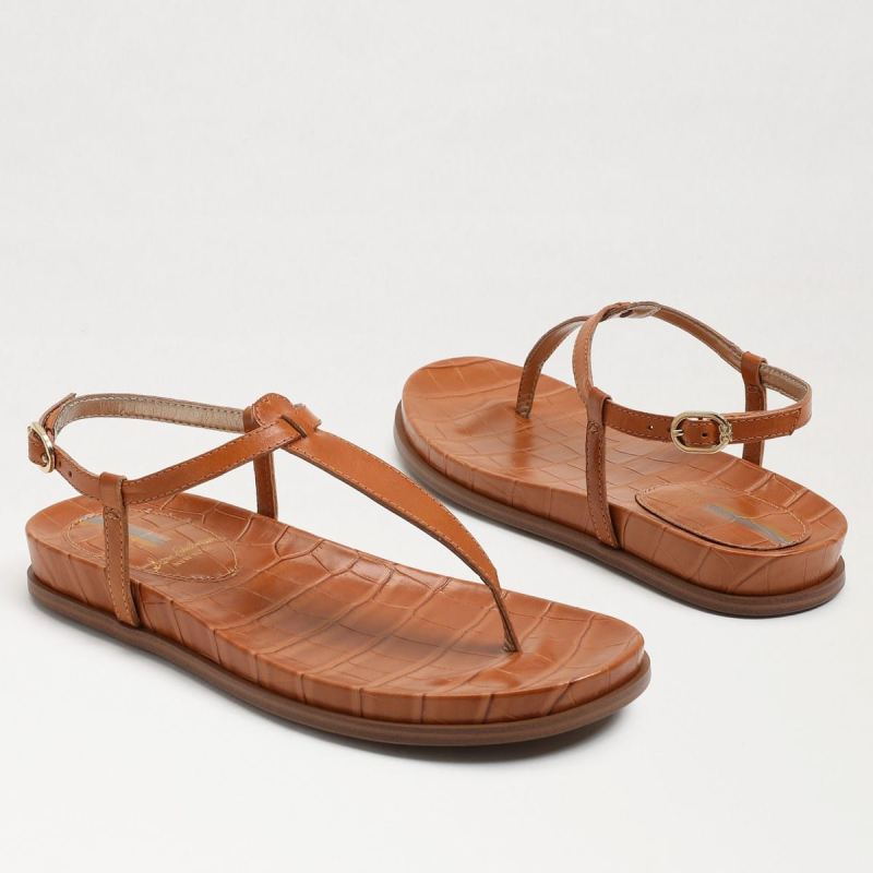 Sam Edelman Naomi Thong Sandal-Saddle Leather