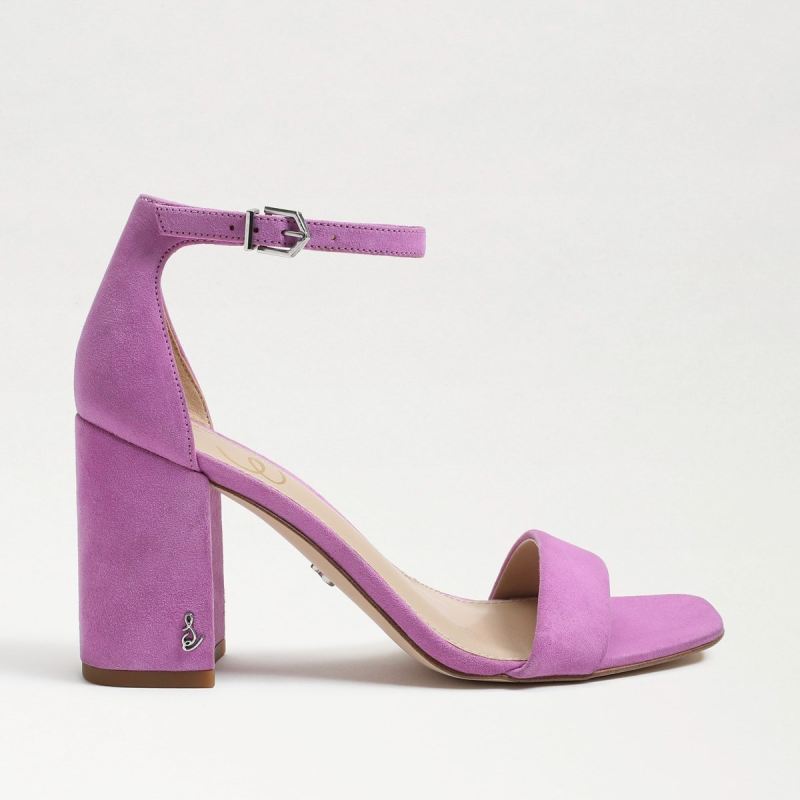 Sam Edelman Daniella Block Heel Sandal-Ultra Violet Suede
