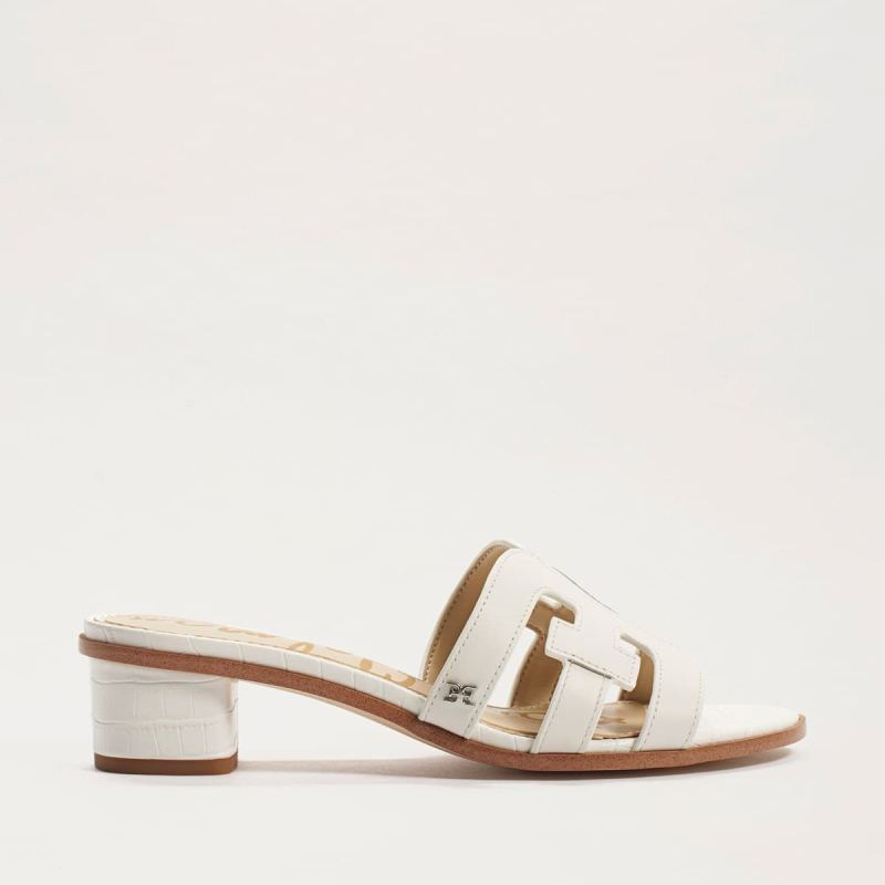 Sam Edelman Illie Block Heel Slide Sandal-Bright White