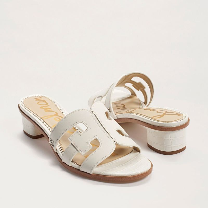 Sam Edelman Illie Block Heel Slide Sandal-Bright White