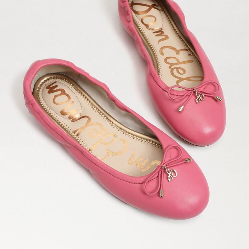 Sam Edelman Felicia Ballet Flat-Carmine Rose Leather