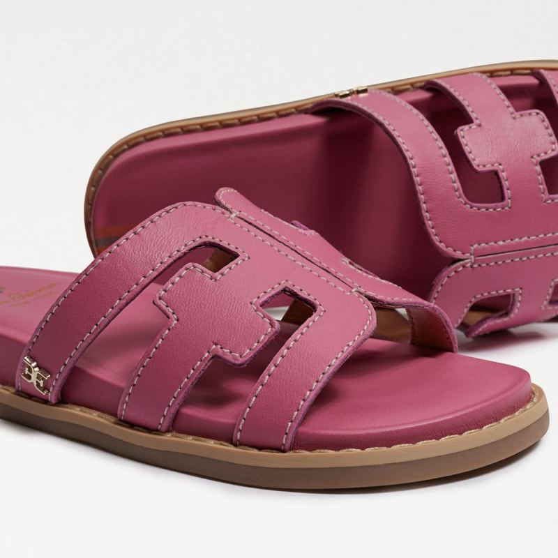 Sam Edelman Valeri Kids Slide Sandal-Carmine Rose