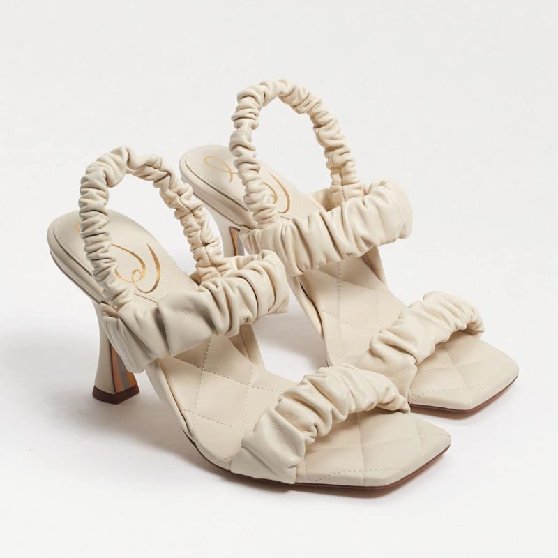 Sam Edelman Marlena Padded Strap Heel-Modern Ivory Leather Sam Edelman Marlena Padded Strap Heel-Modern Ivory Leather