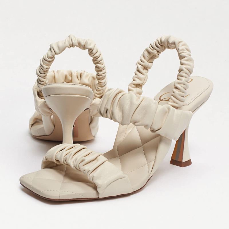 Sam Edelman Marlena Padded Strap Heel-Modern Ivory Leather
