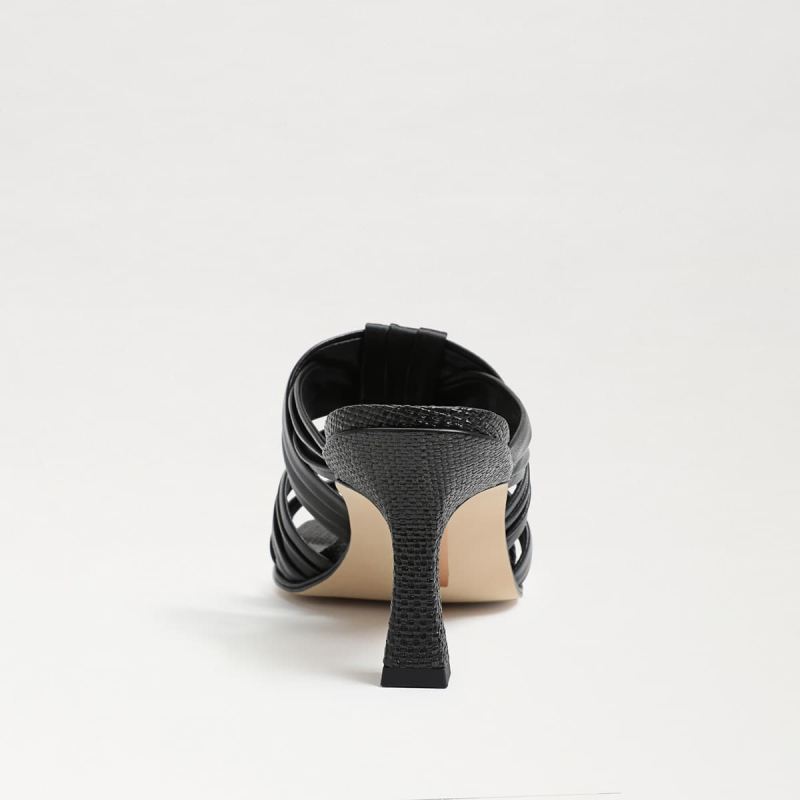 Sam Edelman Karsten Strappy Mule-Black Leather