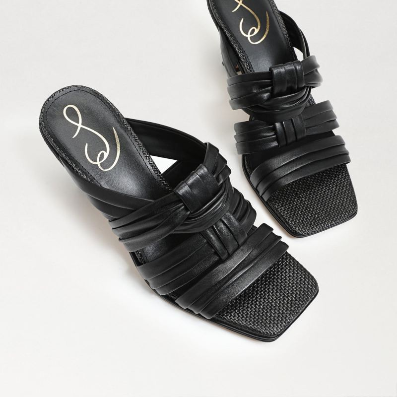 Sam Edelman Karsten Strappy Mule-Black Leather