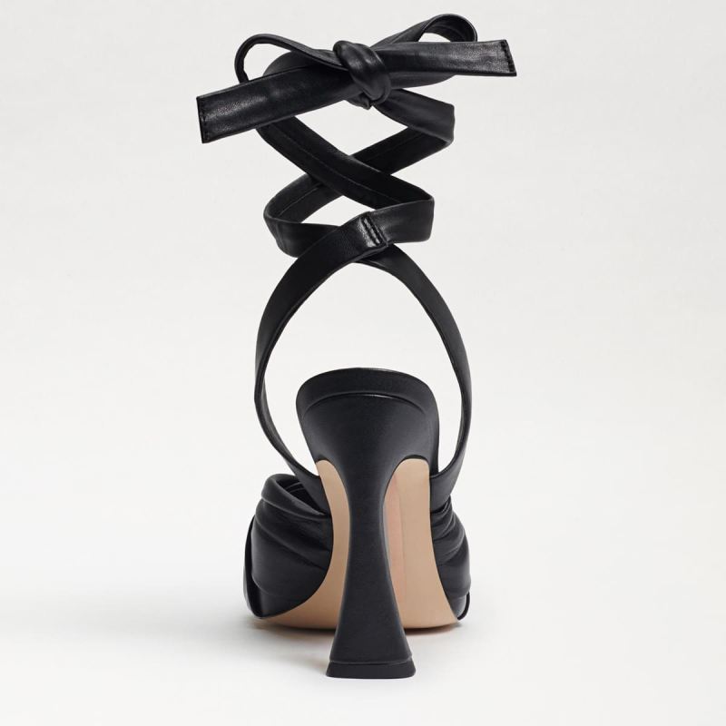 Sam Edelman Lenora Heeled Sandal-Black Leather