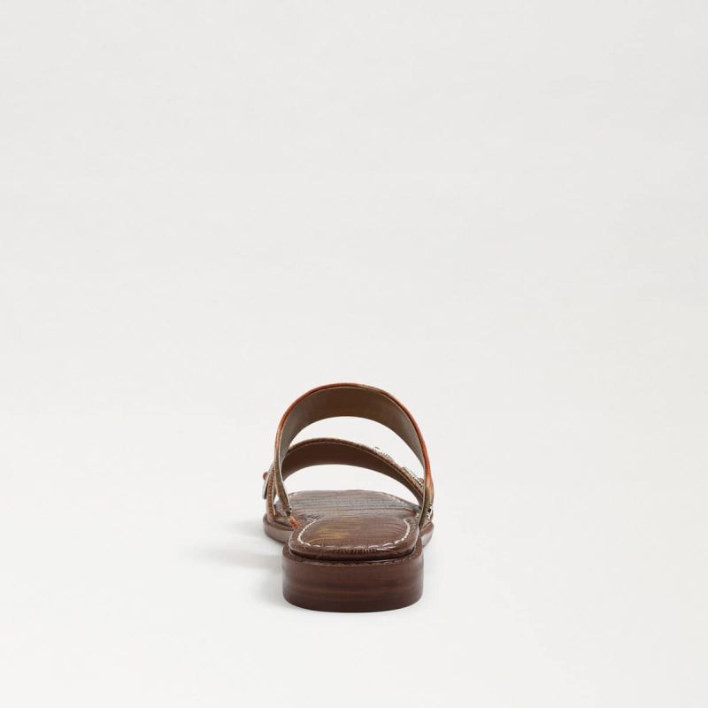 Sam Edelman Hera Slide Sandal-Sunset Orange/ Cuoio