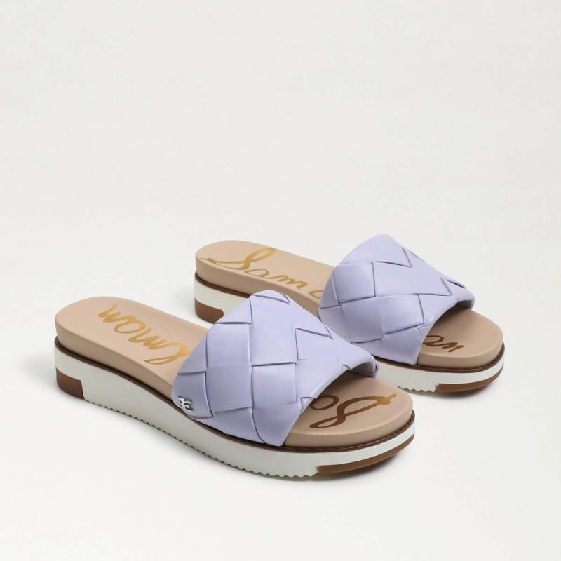 Sam Edelman Adaley Woven Slide Sandal-Misty Lilac Leather