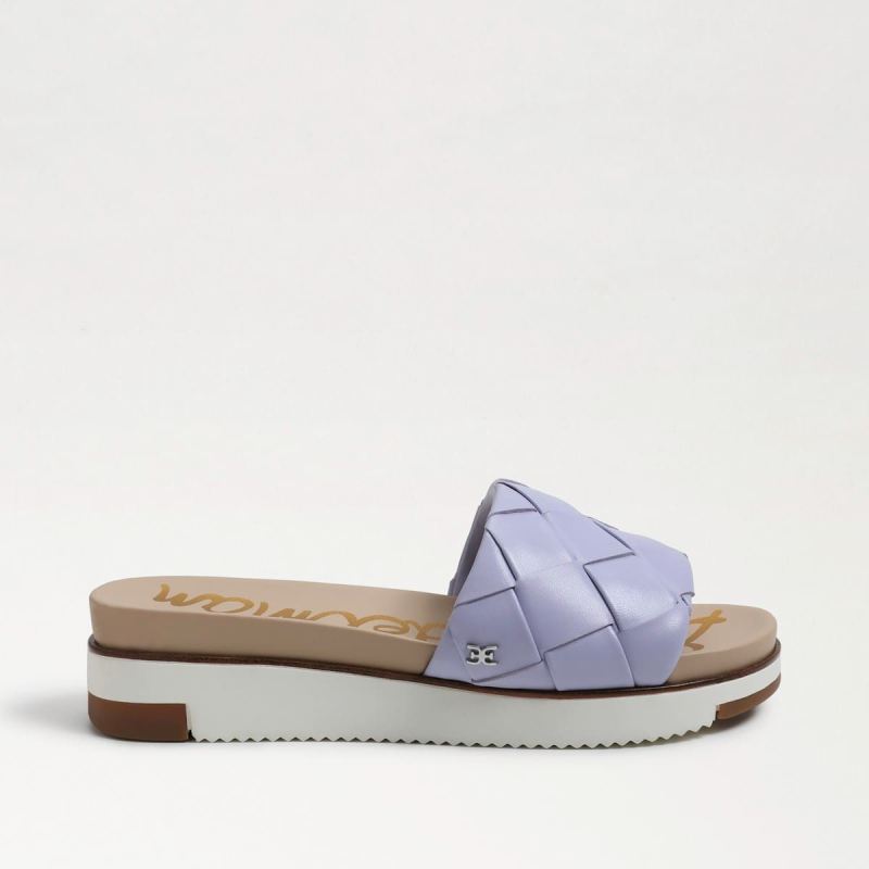 Sam Edelman Adaley Woven Slide Sandal-Misty Lilac Leather