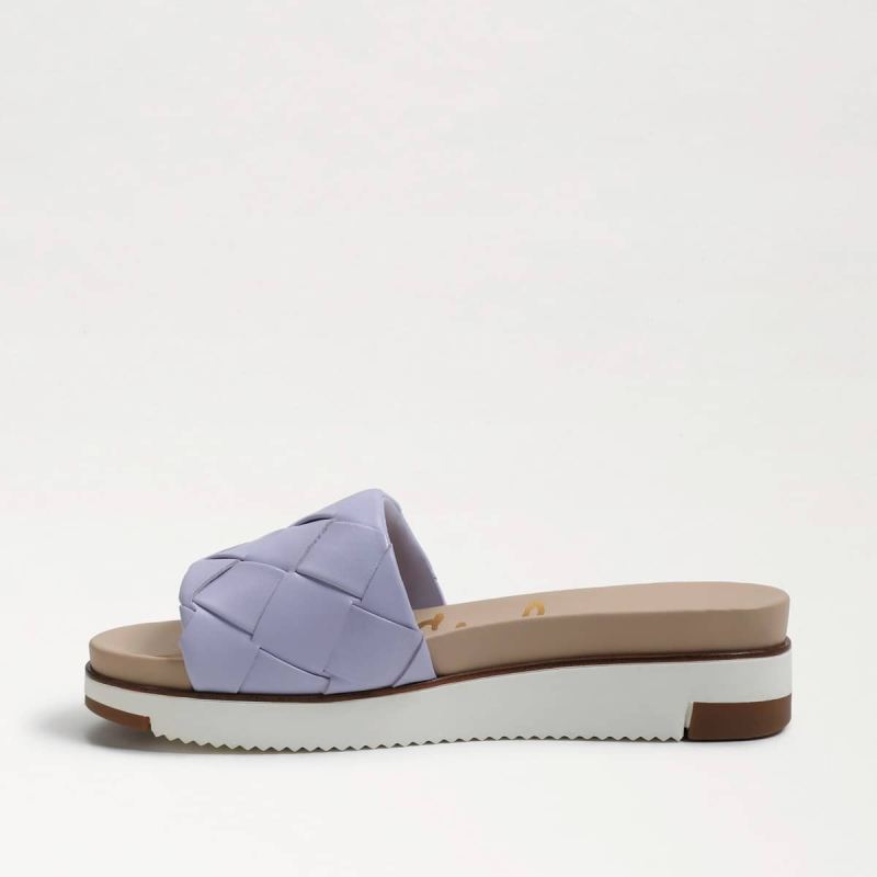 Sam Edelman Adaley Woven Slide Sandal-Misty Lilac Leather