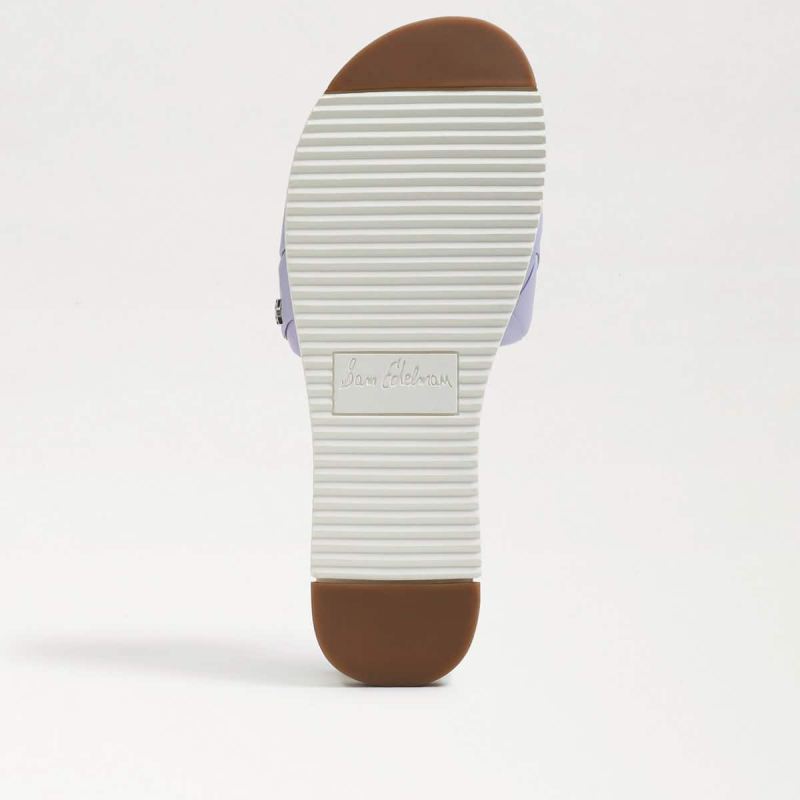 Sam Edelman Adaley Woven Slide Sandal-Misty Lilac Leather