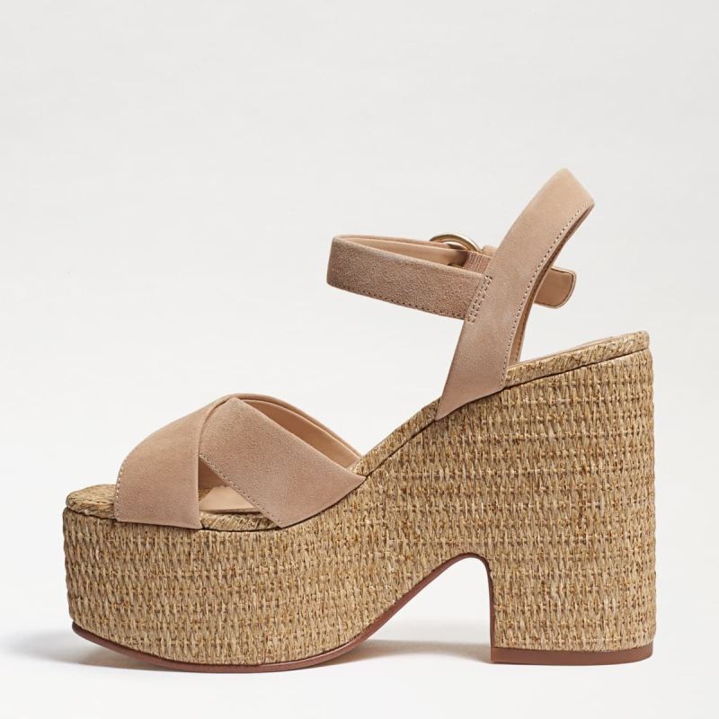 Sam Edelman Trianna Platform Sandal-Sesame Suede