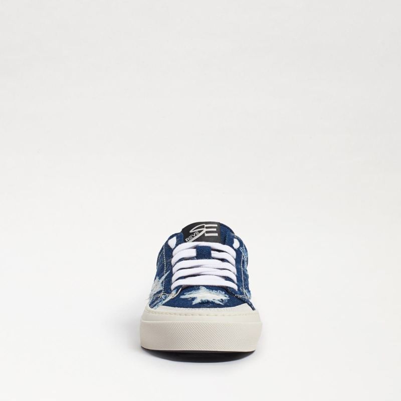 Sam Edelman Tesmina Sneaker-Navy Distressed Denim