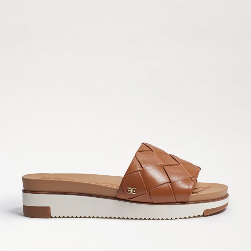 Sam Edelman Adaley Woven Slide Sandal-Saddle Leather