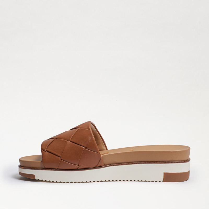 Sam Edelman Adaley Woven Slide Sandal-Saddle Leather
