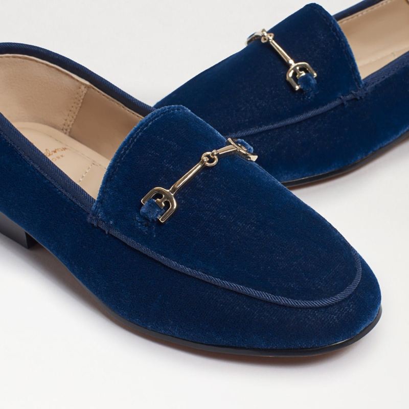 Sam Edelman Loraine Kids Bit Loafer-Moonlight Blue Velvet